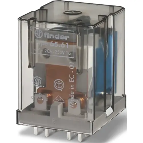 Relais, 1 Schließer + 1 Öffner, 24 V (DC), 445 Ω, 20 A, 400 V (AC), 656190244000 Neue Ware