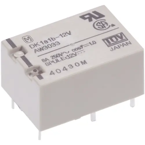 Abverkauf Relais, 1 Schließer + 1 Öffner, 48 V (DC), 8 A, 125 V (DC), 250 V (AC), monostabil, DK1A1B-48V