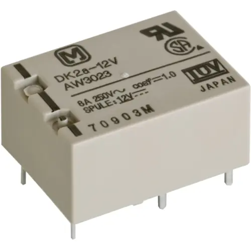Relais, 2 Schließer, 5 V (DC), 250 Ω, 8 A, 125 V (DC), 250 V (AC), DK2A-L-5V Finale Aktion