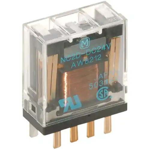 Günstig Relais, 2 Wechsler, 24 V (DC), 1600 Ω, 5 A, 30 V (DC), 250 V (AC), monostabil, NC2DP24J