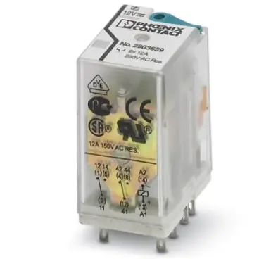 Relais, 2 Wechsler, 12 V (DC), 30 A, 250 V (DC), 250 V (AC), monostabil, 2903659 Preis Gesenkt