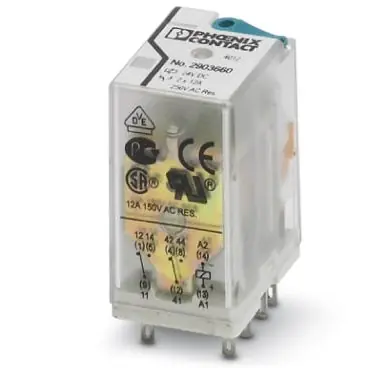 Relais, 2 Wechsler, 24 V (DC), 30 A, 250 V (DC), 250 V (AC), monostabil, 2903660 Angebot