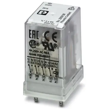 Versand Am Gleichen Tag Relais, 4 Wechsler, 24 V (DC), 16 A, 250 V (DC), 250 V (AC), monostabil, 2909738