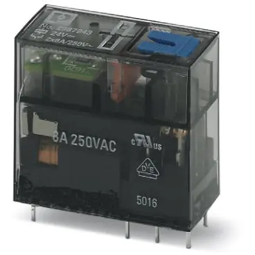 Günstig Relais, 2 Wechsler, 24 V (DC), 16 A, 250 V (DC), 250 V (AC), monostabil, 2987943
