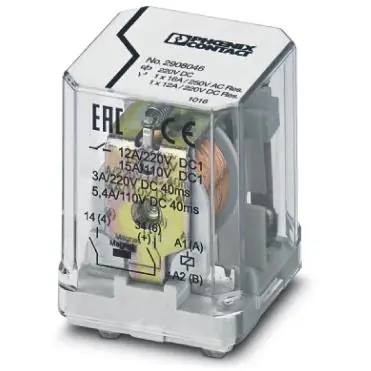 Garantierte Lieferung Relais, 1 Schließer, 220 V (AC), 50 A, 250 V (DC), 440 V (AC), monostabil, 2908046