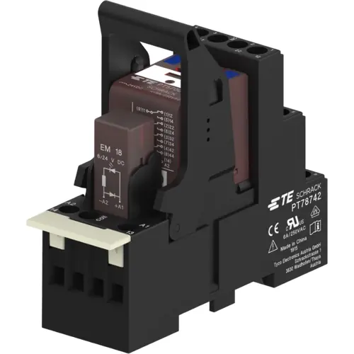 Koppelrelais 4 Wechsler, 24 V (DC), 777 Ω, 6 A, 240 V (AC), 1415535-9 Echt