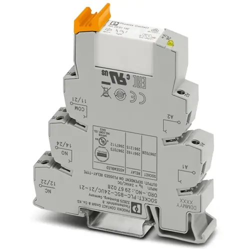 Interfacerelais 2 Wechsler, 24 V (DC), 24 V (AC), 6 A, 24 V (DC), 24 V (AC), 2967073 Preisknaller
