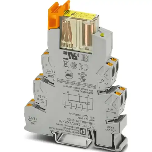Markenware Interfacerelais 2 Wechsler, 24 V (DC), 800 Ω, 6 A, 250 V (DC), 250 V (AC), 2910537