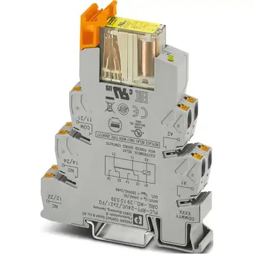 Interfacerelais 2 Wechsler, 24 V (DC), 24 V (AC), 800 Ω, 6 A, 250 V (DC), 250 V (AC), 2910539 Jetzt Bestellen