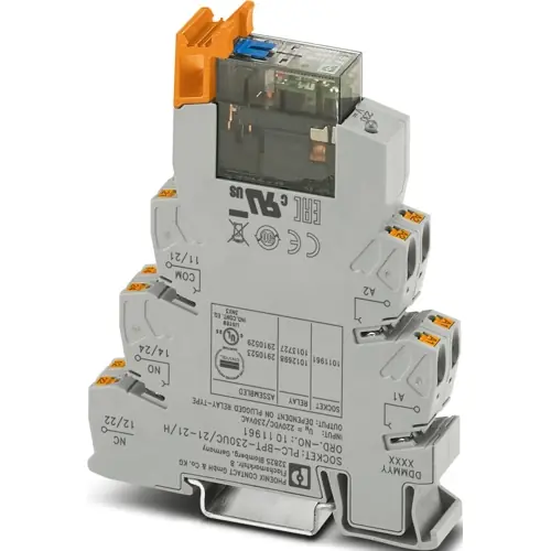 Interfacerelais 2 Wechsler, 230 V (AC), 46 kΩ, 6 A, 250 V (DC), 250 V (AC), 2910523 Kostenfreie Lieferung