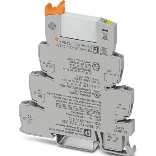 Interfacerelais 1 Wechsler, 120 V (AC), 34.29 kΩ, 6 A, 250 V (DC), 250 V (AC), 2909525 Kostenloser Rückversand