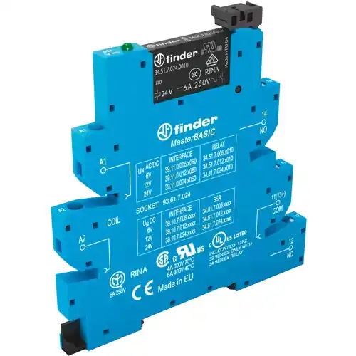 Preiswert Koppelrelais 1 Wechsler, 230 V (AC), 6 A, 250 V (AC), 39.11.8.230.0060