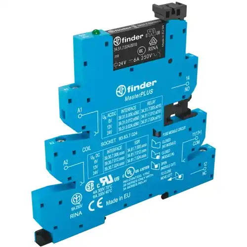 Koppelrelais 1 Wechsler, 230 V (AC), 6 A, 250 V (AC), 39.31.3.230.0060 Abverkauf