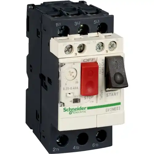 Highlight Motorleistungsschalter, 3-polig, 2,5 bis 4 A, 2 kW, Schraubanschluss, GV2ME08AE11TQ