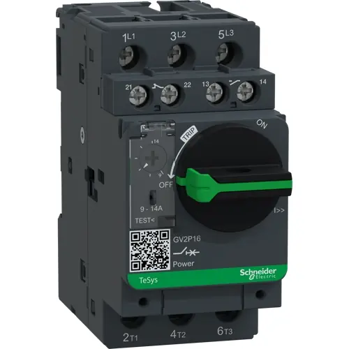 Bestpreis Motorschutzschalter, 3-polig, 9 bis 14 A, 6 kW, 14 A, Schraubanschluss, GV2P16AE11TQ