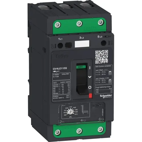 Preiswert Motorschutzschalter, 3-polig, 37 kW, 80 A, Schraubanschluss, GV4LE80S