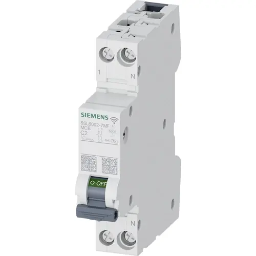 Leitungsschutzschalter, 2-polig, C Charakteristik, 2 A, DIN-Schiene, 5SL6002-7MF Versand Am Gleichen Tag