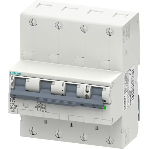 Top-Angebot Hauptleitungsschutzschalter, 4-polig, E Charakteristik, 440 V, DIN-Schiene, 5SP3463-3