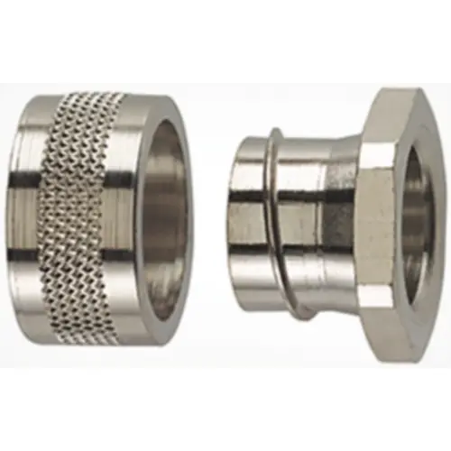 Einführungsbuchse, 32 mm, Messing, vernickelt, IP40, metall, (L) 23.5 mm, 166-30505 Super-Preis