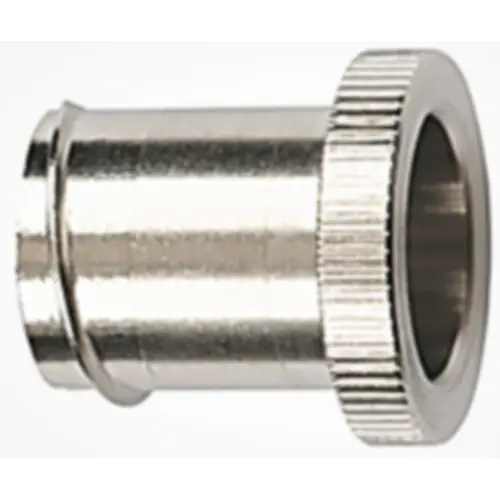 Endverschluss, 12 mm, Messing, vernickelt, IP65, metall, (L) 16.3 mm, 166-31801 Nur Heute