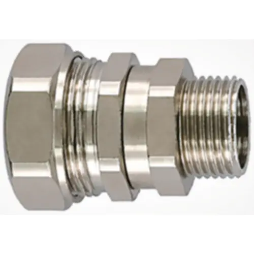 Gerade Schlauchverschraubung, M16, 16 mm, Messing, vernickelt, metall, (L) 40.9 mm, 166-41101 Markenprodukt