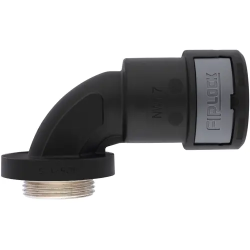 90° Schlauchverschraubung, M63, 48 mm, PA, IP66/IP67/IP68/IP69, grau, (L) 98 mm, 61804721 Bestseller