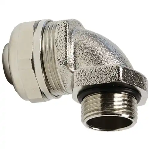 90° Schlauchverschraubung, M40, Messing, vernickelt, IP67, metall, 61803813 Garantierte Lieferung