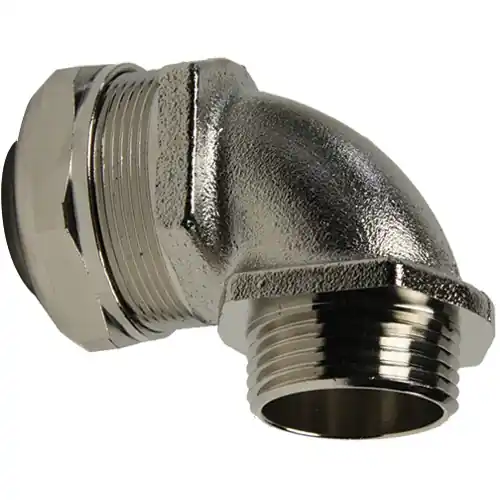Letzte Chance 90° Schlauchverschraubung, NPT 3/4", Messing, vernickelt, IP67, metall, 61803841