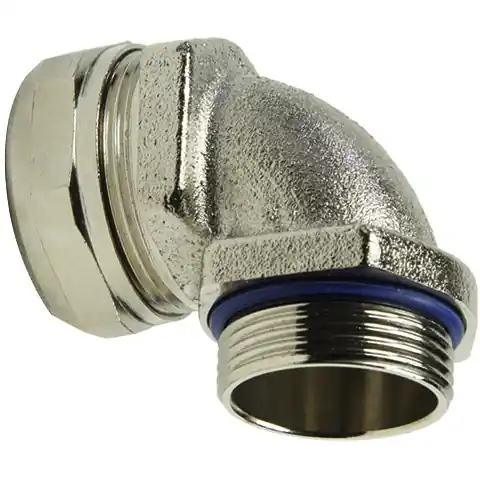 90° Schlauchverschraubung, PG36, Messing, vernickelt, IP67, metall, 61803829 Solange Der Vorrat Reicht