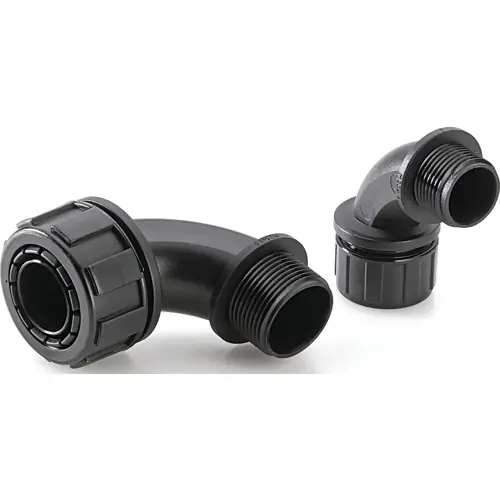 90° Schlauchverschraubung, M20, PA, IP65/IP67/IP69, schwarz, (L) 38 mm, 55502481 Must-Have