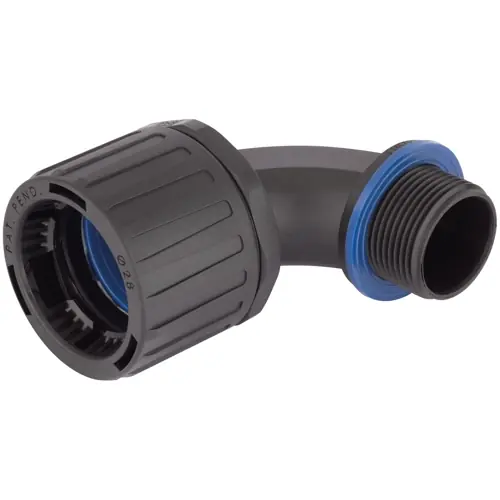 90° Schlauchverschraubung, M16, 16 mm, PA, IP66/IP67/IP68 (2bar)/IP69 K, schwarz, (L) 38 mm, 55507301 Mega-Angebot