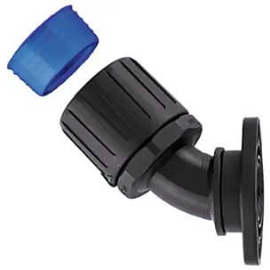 45° Schlauchverschraubung, 17 mm, PA/TPE, IP66/IP67/IP68/IP69K, schwarz, (L) 63 mm, 166-24201 Kracherpreis