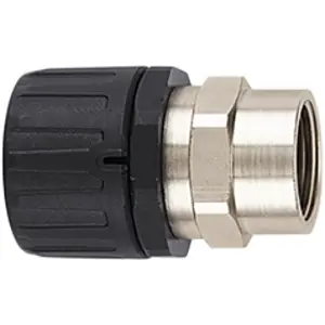 Schlauchverschraubung, M20, 16 mm, PA/Messing, vernickelt, IP66, schwarz, (L) 69 mm, 166-21402 Schnäppchen