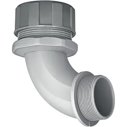 Sofort Bestellen 90° Schlauchverschraubung, M16, PA, IP65/IP66/IP67, grau, (L) 49 mm, 166-40801
