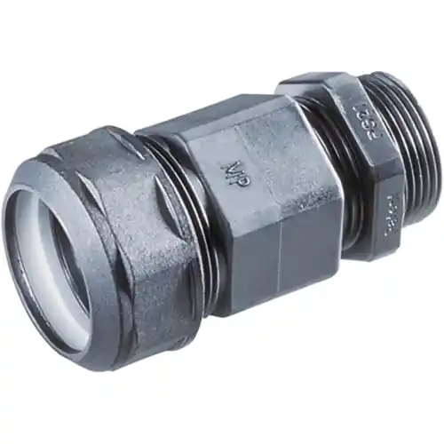 Gratis Versand Gerade Schlauch- und Kabelverschraubung, M16, PA/NBR, IP65, schwarz, (L) 53 mm, 83581850