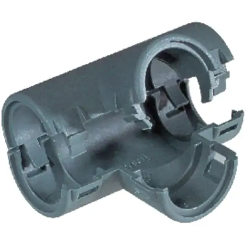 Rabatt T-Schlauchverteiler, PA, IP42, schwarz, (L) 45.2 mm, 83702414