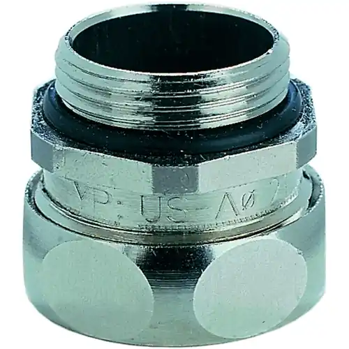 Knallerangebot Gerade Schlauchverschraubung, M32, 36 mm, Messing, vernickelt, IP65, silber, (L) 43 mm, 15010328032