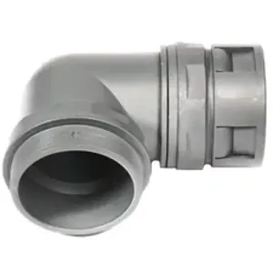 Markenprodukt 90° Schlauchverschraubung, M16, 12 mm, PA, IP65, schwarz, (L) 8 mm, 920433