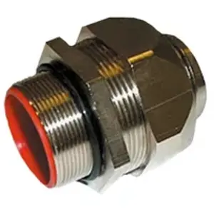 Direktkauf Gerade Schlauchverschraubung, M50, Messing, vernickelt, IP67, silber, (L) 18 mm, 94156