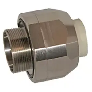 Gerade Schlauchverschraubung, M32, Edelstahl, IP67, silber, (L) 15 mm, 905059 Highlight