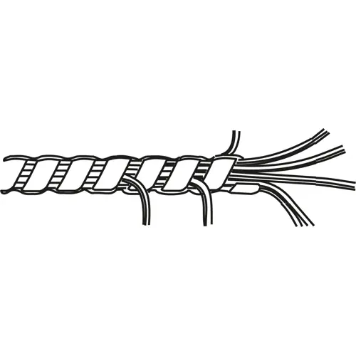 Solange Der Vorrat Reicht Kabelbündelschlauch, Bündel-Ø 1.6 bis 12.7 mm, PE, natur, T12F-C