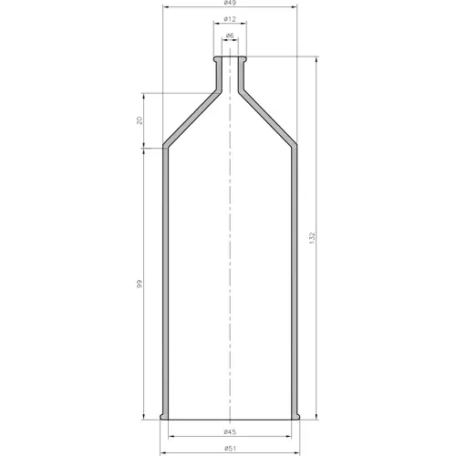 Kabeltülle, Kabel-Ø 6 bis 45 mm, L 132 mm, Neopren, schwarz, 02540085010 Preis Gesenkt