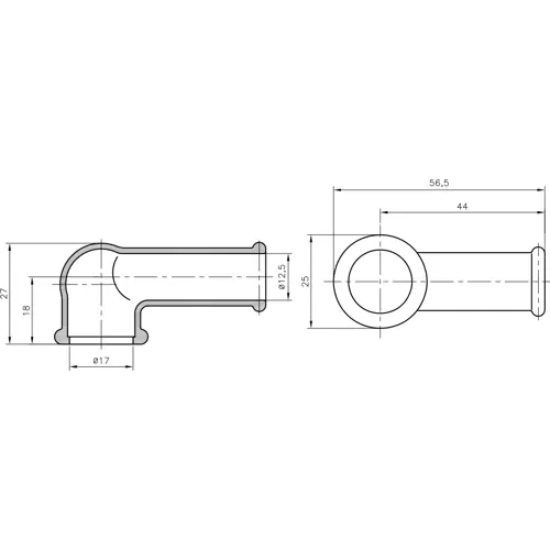 Direkt Vom Hersteller Kabeltülle, Kabel-Ø 12,5 bis 17 mm, L 27 mm, Neopren, schwarz, 02540097010