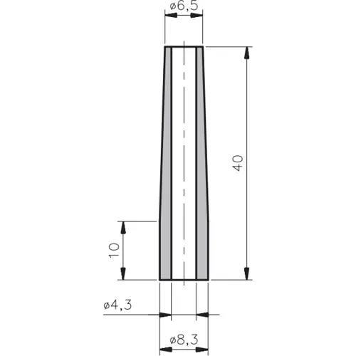 Kostenfreie Lieferung Kabeltülle, Kabel-Ø 4,3 mm, L 40 mm, Neopren, schwarz, 02530119010