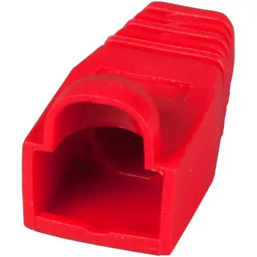 Neue Kollektion Kabeltülle, Kabel-Ø 6,6 mm, mit Rasthebelschutz, Kunststoff, rot, 37546.6-100, Packung mit 100 Stück