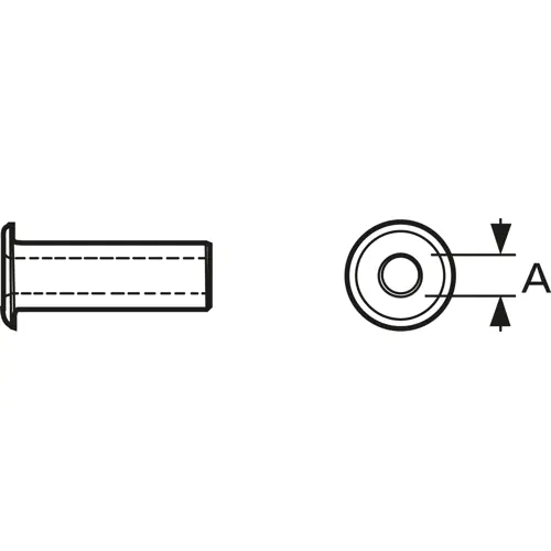 Versand Am Gleichen Tag Kabeltülle, Kabel-Ø 19,05 mm, für Kabelklemmen, L 53.98 mm, Gummi, schwarz, 9779-513-16
