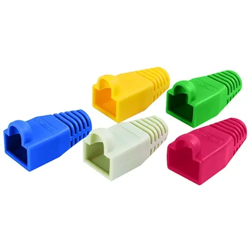 Kabeltülle, Kabel-Ø 5,5 mm, mit Rasthebelschutz, L 28 mm, Kunststoff, blau, 100001205 Zertifiziert