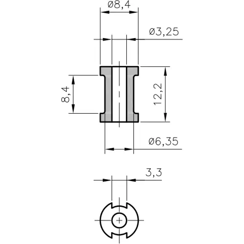 Highlight Durchführungstülle, Kabel-Ø 3.25 mm, PCR, schwarz, 02570036010
