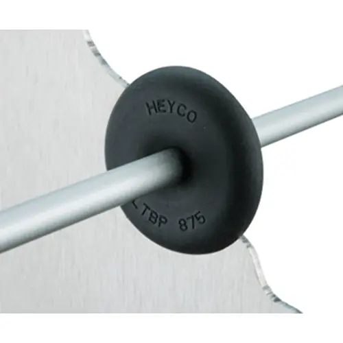 Billig Kabeldurchführung, Kabel-Ø 2 bis 5.1 mm, PA/TPE, schwarz, C2008