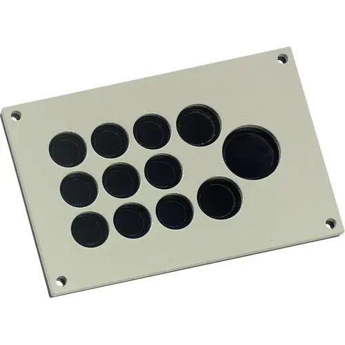 Sale Kabeldurchführungsplatte, Aluminium, lichtgrau, 87663010